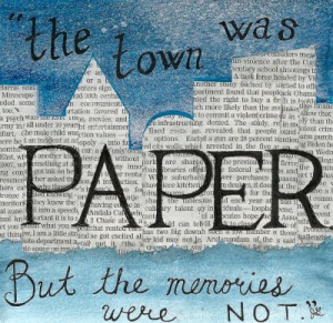 The town was paper